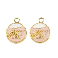 304 Stainless Steel with Enamel Pendants