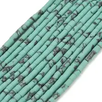 Dyed Synthetic Turquoise Beads Strands