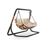 Houpačka ALPHA dvoumístná béžová (PEFC100%)