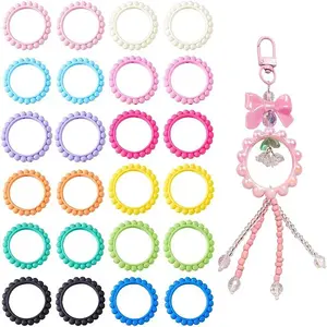 24Pcs 12 Colors Opaque Acrylic Bead Frames