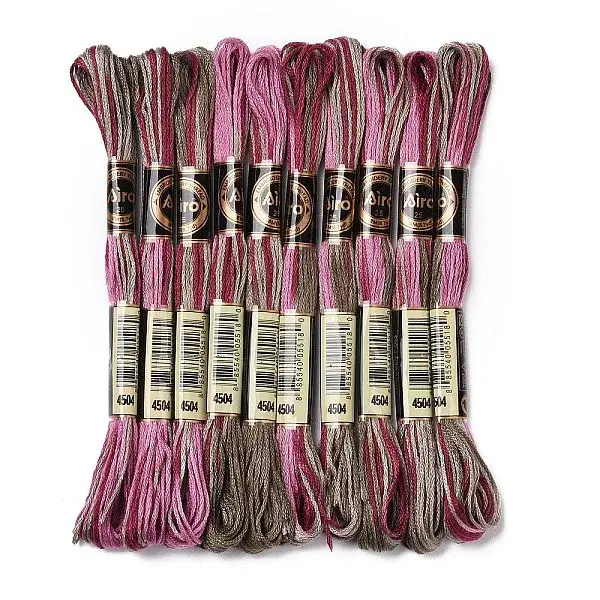 10 Skeins 6-Ply Polyester Embroidery Floss