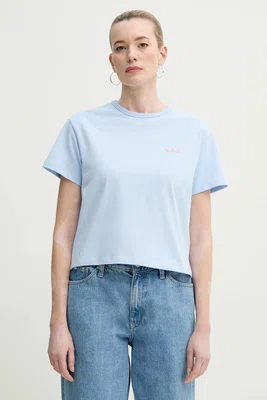 Bavlněné tričko A.P.C. t-shirt boxy petit vpc oranžová barva, COHBQ.F26390