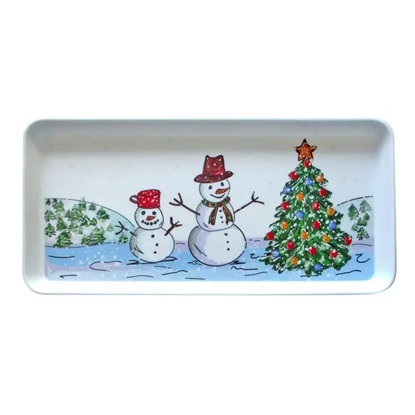 Melaminový tác SNĚHULÁK