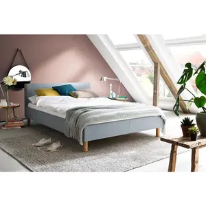 Livetastic ČALOUNĚNÁ POSTEL, 140/200 cm světle modrá