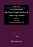 Občanské soudní řízení. Soudcovský komentář. Kniha II - Jaromír Jirsa