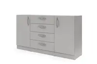 Komoda Braga BRK1 Barva korpusu: Šedá, Úchytky: Kovové