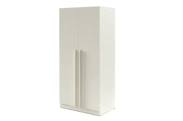 Šatní skříň Braga BR3 Barva korpusu: Kašmír, Úchytky: Plastové - základní