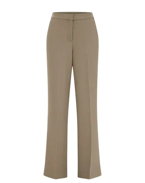 WE Fashion Nohavice s pukmi  tmavošedá