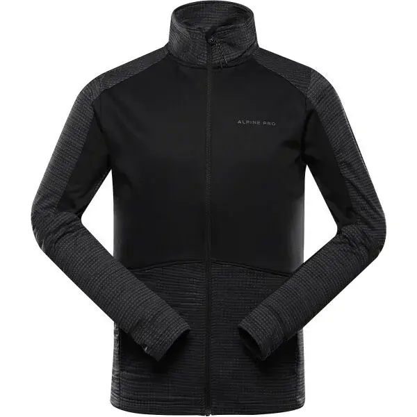 ALPINE PRO ONED Pánská mikina, černá, velikost