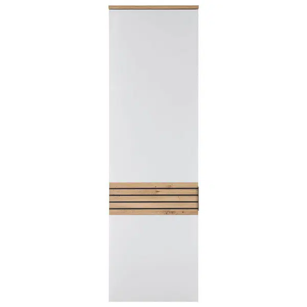 MID.YOU SKŘÍŇ NA ODĚV, bílá, tmavě šedá, dub artisan, 60/200/38 cm
