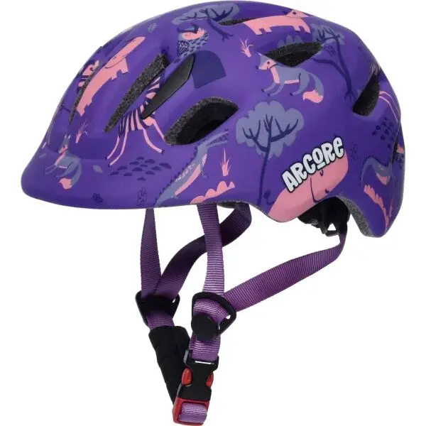 Arcore BRAN Detská cyklistická prilba, fialová, veľkosť