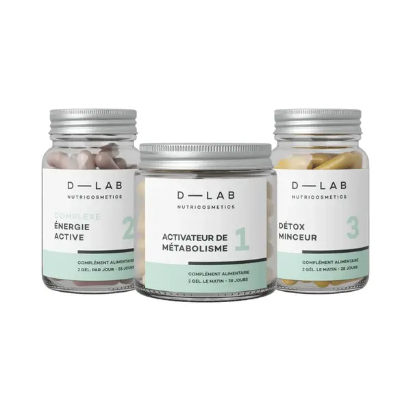 D-LAB Program Spalování tuků Metabolism + Energy + Detox 3x56 kapslí