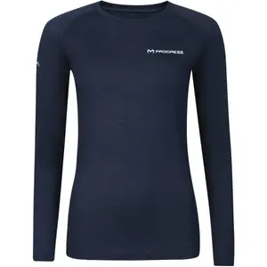 PROGRESS MA NDRZ 125 Dámské merino triko s dlouhým rukávem, černá, velikost