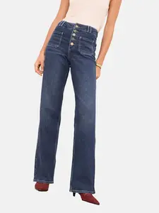 Lipsy Džínsy  modrá denim
