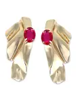 SOHI Náušnice 'Thyrza'  zlatá / ružová