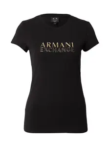 ARMANI EXCHANGE Tričko  zlatá / čierna