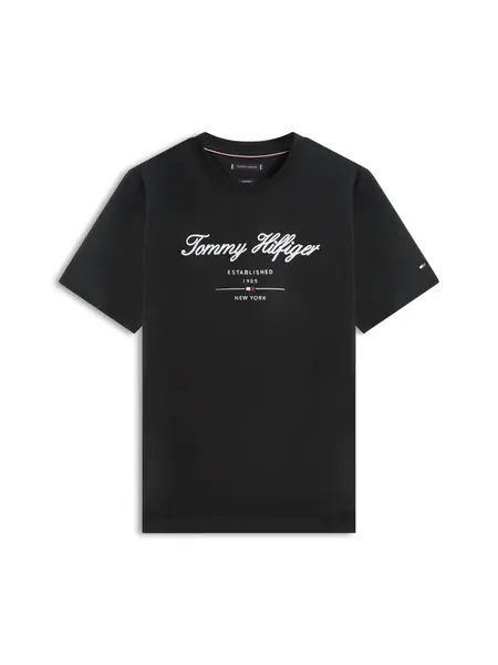 TOMMY HILFIGER Tričko  čierna / biela