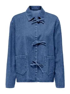 Imily Bela Prechodná bunda  modrá denim