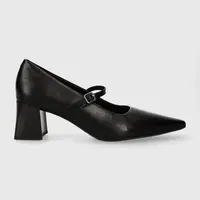 Kožené lodičky Vagabond Shoemakers ALTEA černá barva, na podpatku, 5740.201.20