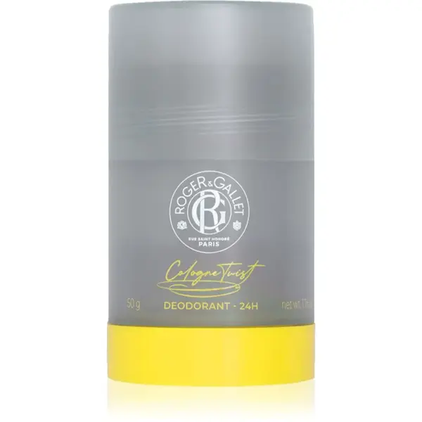 Roger & Gallet Cologne Twist tuhý deodorant bez obsahu hliníkových solí pre citlivú pokožku pre mužov 50 g