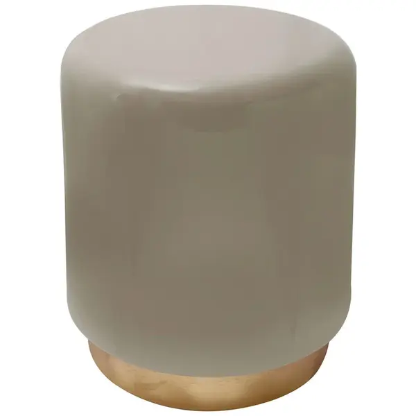 MID.YOU ODKLÁDACÍ STOLEK, šedohnědá, barvy zlata