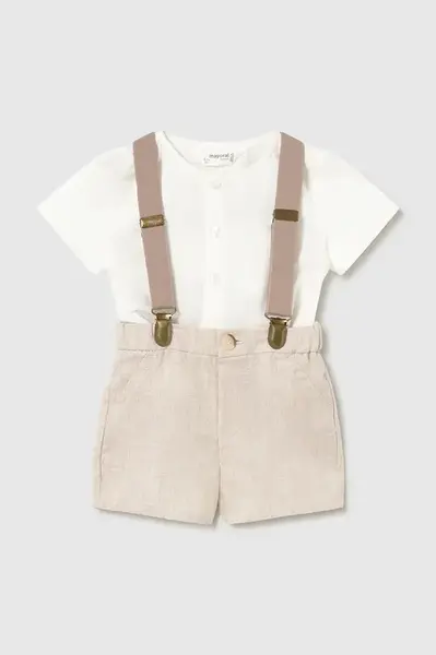 Kojenecká sada s přídavkem lnu Mayoral Newborn