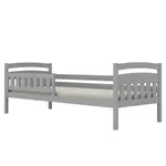 Posteľ Tosia štandard + zábrana 80x180 sivá