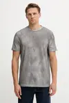 Bavlněné tričko Armani Exchange pánské, šedá barva, XM001900 AF10356