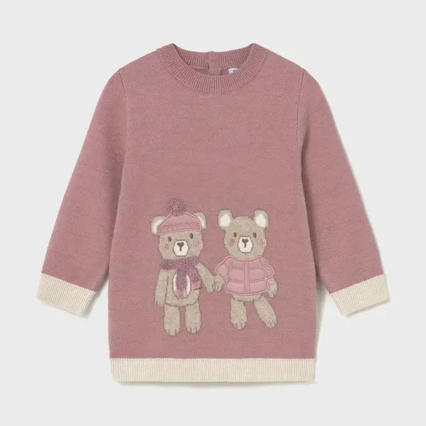 Dívčí šaty Mayoral růžová barva, mini, 2911