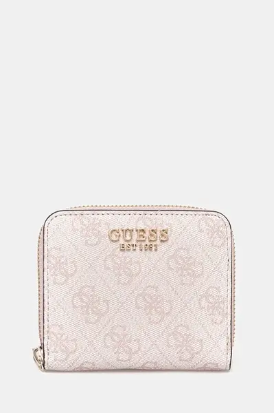 Peněženka Guess KATYA dámská, růžová barva, SWSG96 52137