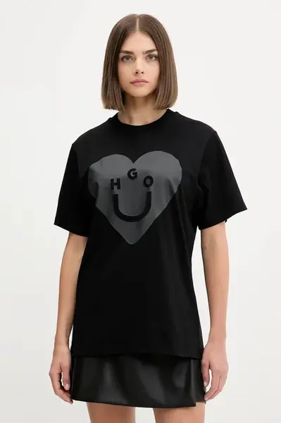 Bavlněné tričko Hugo Blue Vintage Tee_B_5