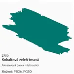 Akvarelová barva Umton 2,6ml – 2750 zeleň kobaltová tmavá