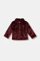 Kojenecká mikina Columbia Fire Side růžová barva, hladká, 1799084