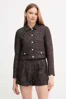 Sako s vlnou Gaudi hnědá barva, 521FD35003