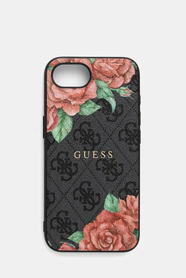 Obal na telefon Guess iPhone 16e černá barva, GUHMPSE4P4ROPEMCK
