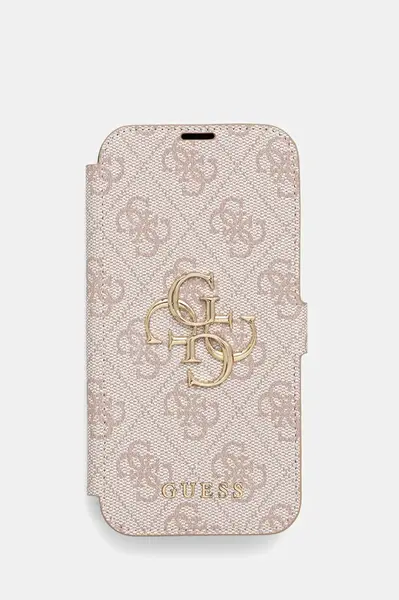 Obal na telefon Guess iPhone 15 Pro 6.1" růžová barva, GUBKP15L4GMGPI