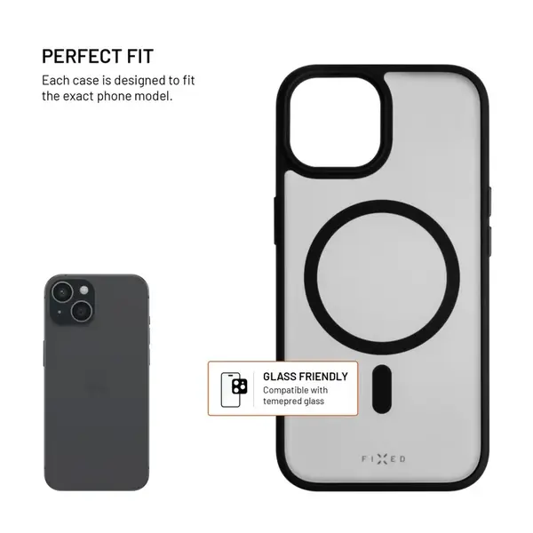 Zadní kryt FIXED MagMisty s podporou Magsafe pro Apple iPhone 13 Pro, černá