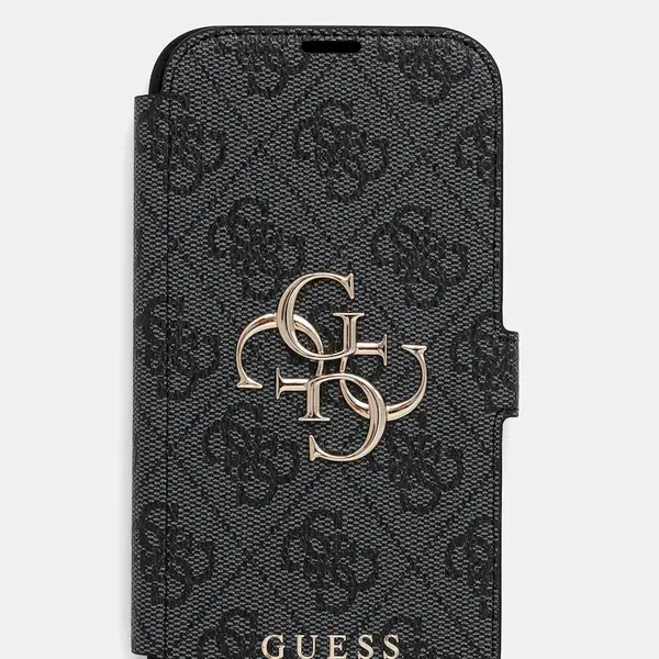 Obal na telefon Guess iPhone 16 Pro 6.3" černá barva, GUBKP16L4GMGGR