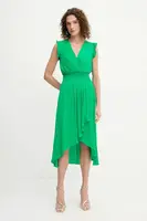 Šaty Morgan červená barva, midi, RWALLY