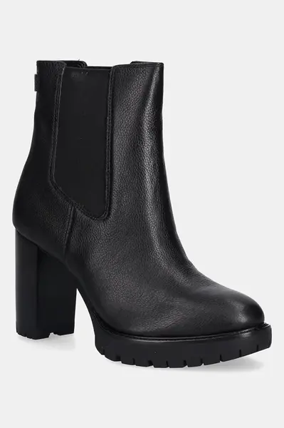 Kožené kotníkové boty Lauren Ralph Lauren Layne