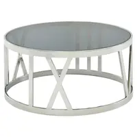 MID.YOU KONFERENČNÍ STOLEK, barvy stříbra, 60/60/30 cm