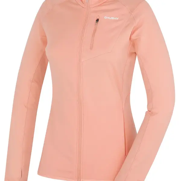 Husky Tarp zip L S, sv. růžová Dámská mikina na zip