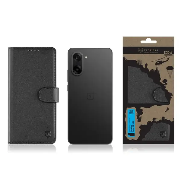 Flipové pouzdro Tactical Field Notes pro Oneplus Nord CE5 5G, černá