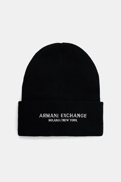 Čepice Armani Exchange černá barva, XM001637 AF16950