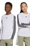 Dětské tričko s dlouhým rukávem adidas bílá barva, s aplikací, JM1578