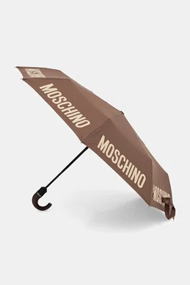 Deštník Moschino hnědá barva, 8064