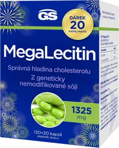 GS Megalecitin 1325, 130+20 kapslí NAVÍC 150 kapslí