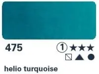 Akvarelová barva Horadam 1/2 – 475 helio turquoise