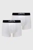 Boxerky Levi's 2-pack pánské, bílá barva
