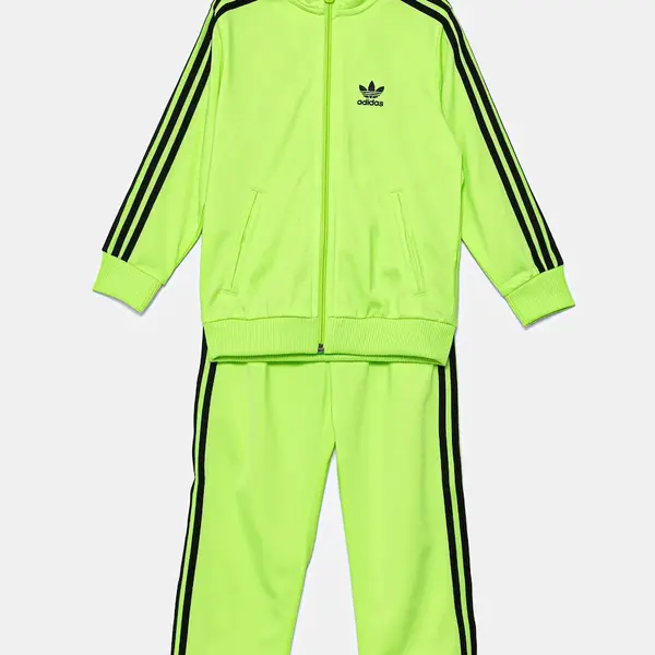Dětská tepláková souprava adidas Originals zelená barva, JY0023